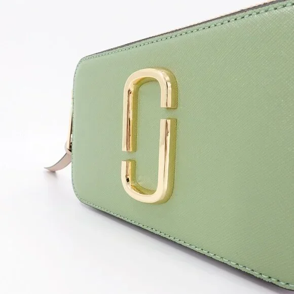 Marc Jacobs Snapshot Small Leather Camera Bag Green OS